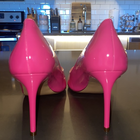 NWT Eldof Peep Toe 3.5” Heel Pump in Rose - Picture 8 of 12